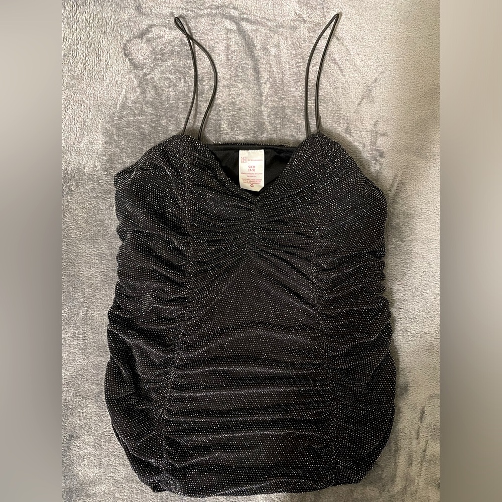 Elegant Black Sparkling Top